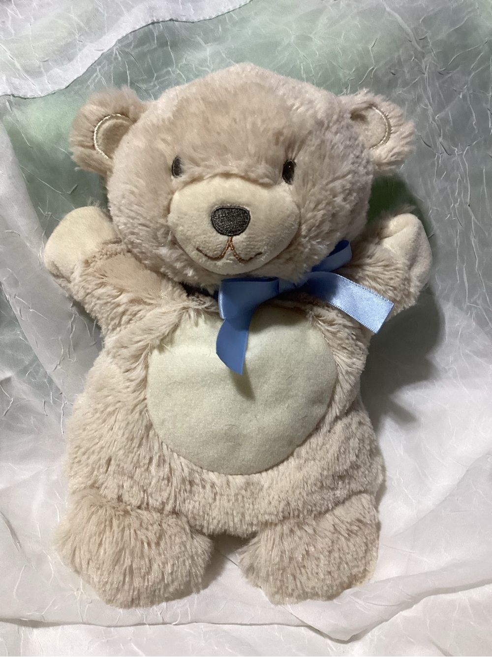 Demdaco Nat & Jules Hand Puppet Plush Teddy Bear Learning Toy Book Companion